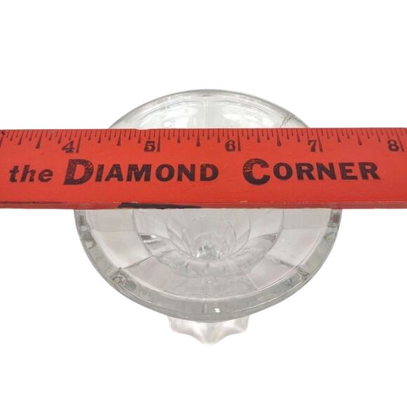 Vintage HOMCO USA Clear Crystal Glass Candle Holder Candlestick Lady Love 4" - Picture 5 of 5